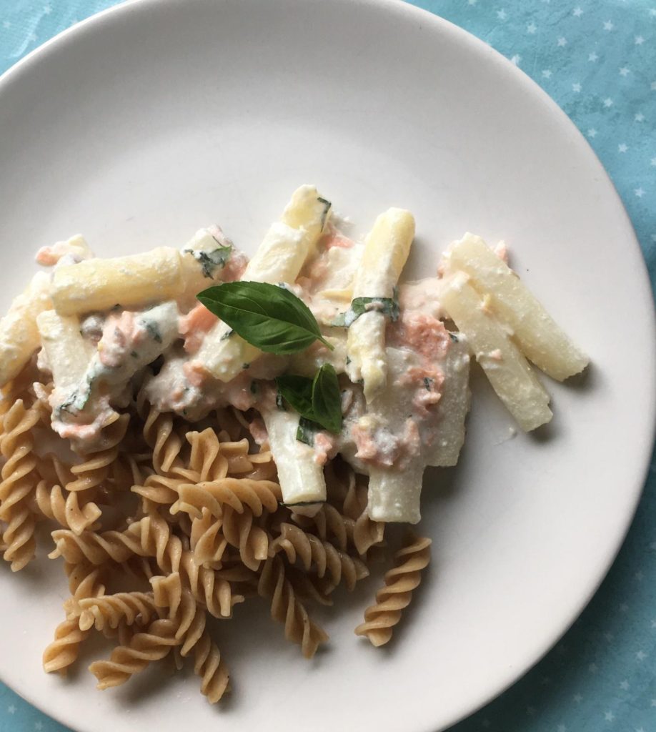 Asperges met zalm