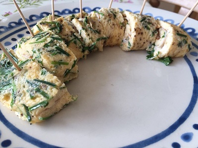 koolhydraatarme omelet snack voor tijdens de feestdagen