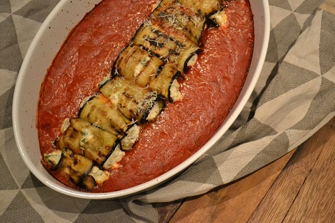 mediterrane aubergine rolletjes